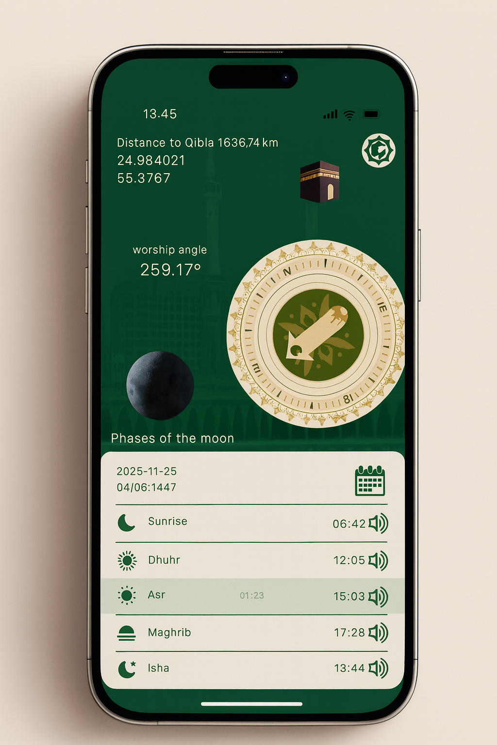 Dhikra+ Smart Tasbeeh Ring - Green